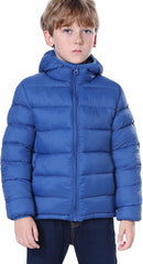 Hooded Puffer Jackets for Boys and Girls – Lightweight and Packable – Autumn and Winter Coat, Warm and Comfy