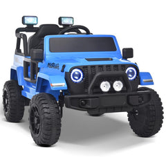 12V Kids Ride on Truck Battery Powered Toy Car W/Parent Remote Control, Electric Car for Kids, 4-Wheel Suspension, 3 Speeds, LED Lights