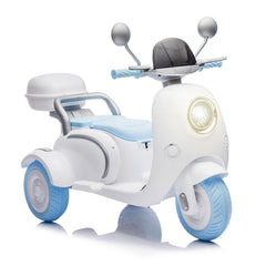 12V Two-Seater Kids Ride on Electric Motorcycle,Children'S Motorcycle，Player,Usb,Bluetooth, Light,Oversized Storage Box for Kids Aged 3-6.