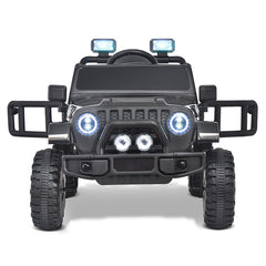 12V Kids Ride on Truck Battery Powered Toy Car W/Parent Remote Control, Electric Car for Kids, 4-Wheel Suspension, 3 Speeds, LED Lights